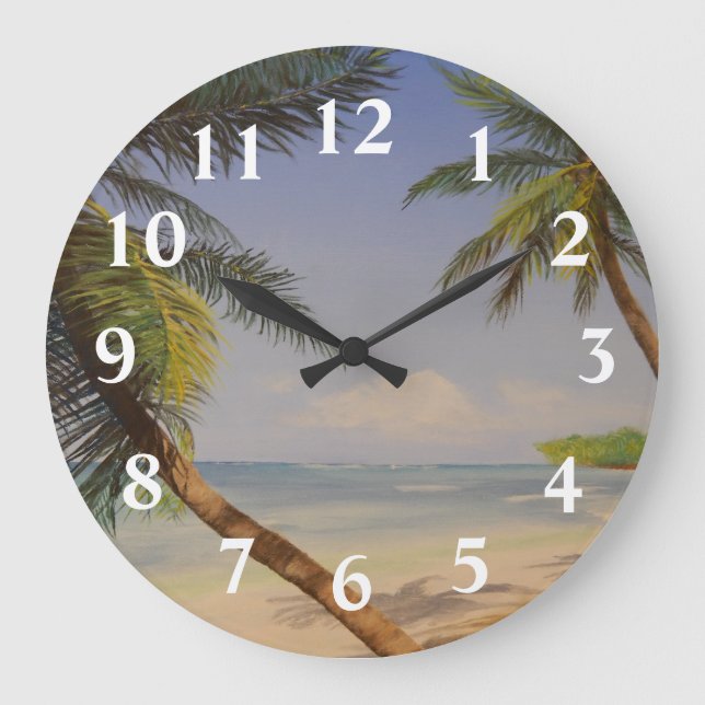 Grande Horloge Ronde Palmier (Recto)