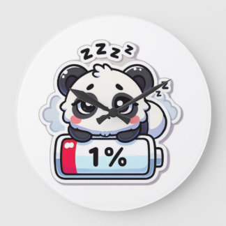 Grande Horloge Ronde PandaVerse Designs