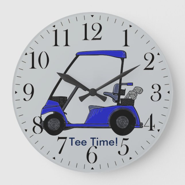 Grande Horloge Ronde Panier de golf pour le golfeur (Recto)