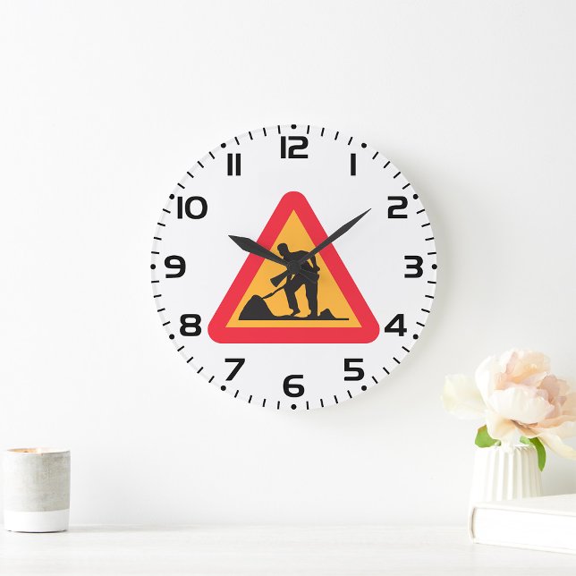 Grande Horloge Ronde Panneau de signalisation routière Avertissement de (Créateur téléchargé)