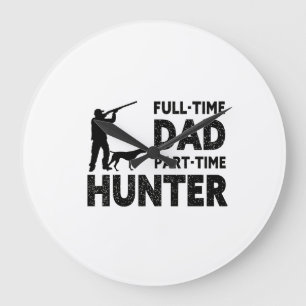 Grande Horloge Ronde Papa à plein temps, chasseur à temps partiel Pap