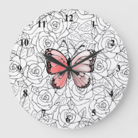 Papillon Rose Et Art Rose
