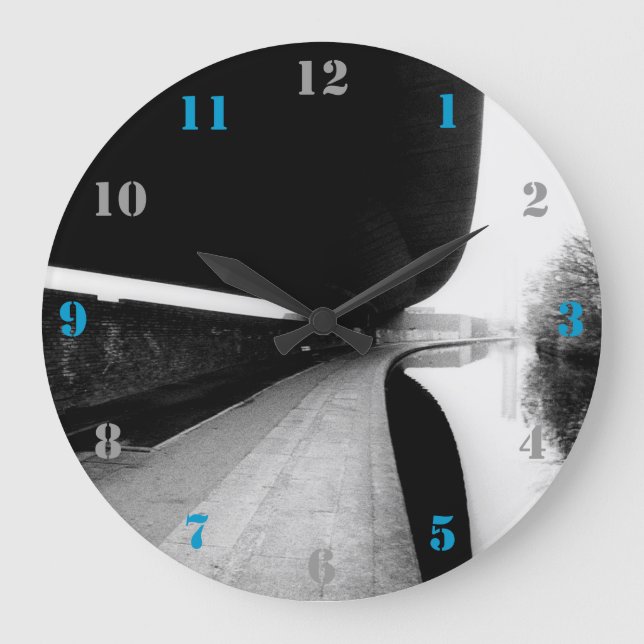 GRANDE HORLOGE RONDE PAR GRAND UNION CANAL À LONDRES (Recto)