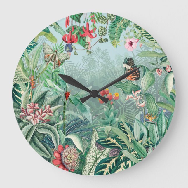 Grande Horloge Ronde Paradis tropical (Recto)