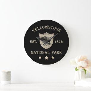 Grande Horloge Ronde Parc national de Yellowstone vintage