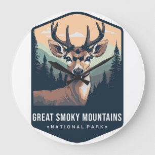 GRANDE HORLOGE RONDE PARC NATIONAL DES GRANDES SMOKY MOUNTAINS CALENDRI