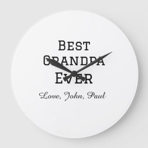 Grande Horloge Ronde Paris grand-père jamais grand-père cadeaux nom sim