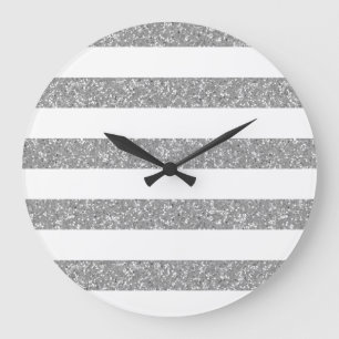 Grande Horloge Ronde Parties scintillant étincelante Regarder les bande