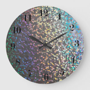 Grande Horloge Ronde Parties scintillant livre étincelante