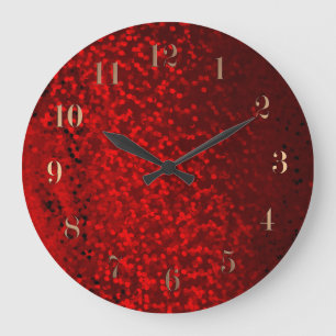 Grande Horloge Ronde Parties scintillant livre étincelante