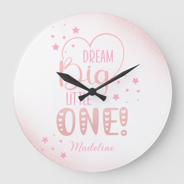 Grande Horloge Ronde Parties scintillant rose Starry Dream Big Little O (Recto)