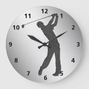 Grande Horloge Ronde Partouzeur de golf personnalisable