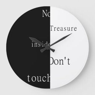 Grande Horloge Ronde Pas de trésor à l'intérieur – Ne touchez pas
