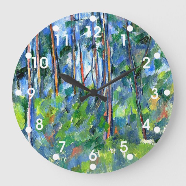 Grande Horloge Ronde Paul Cezanne : Dans les bois, painting par Cezanne (Recto)