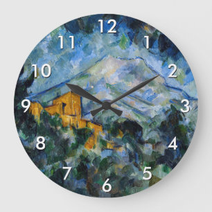 Grande Horloge Ronde Paul Cezanne - Mont Saint-Victoire & Château Noir