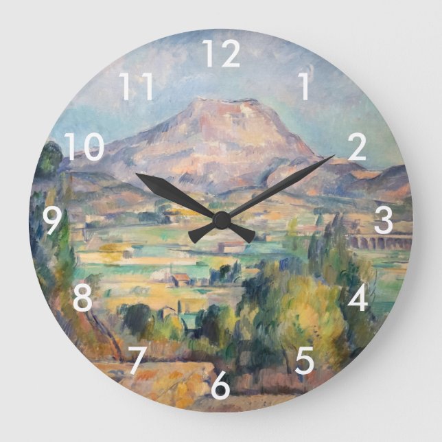 Grande Horloge Ronde Paul Cezanne - Mont Sainte-Victoire (Recto)