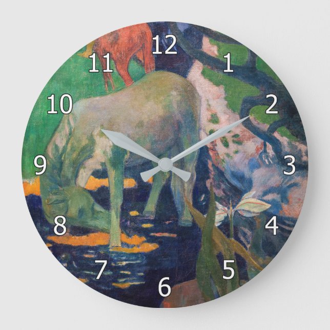 Grande Horloge Ronde Paul Gauguin - Le Cheval Blanc (Recto)