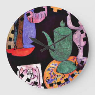 Grande Horloge Ronde Paul Klee : Sans titre (Vie morte)
