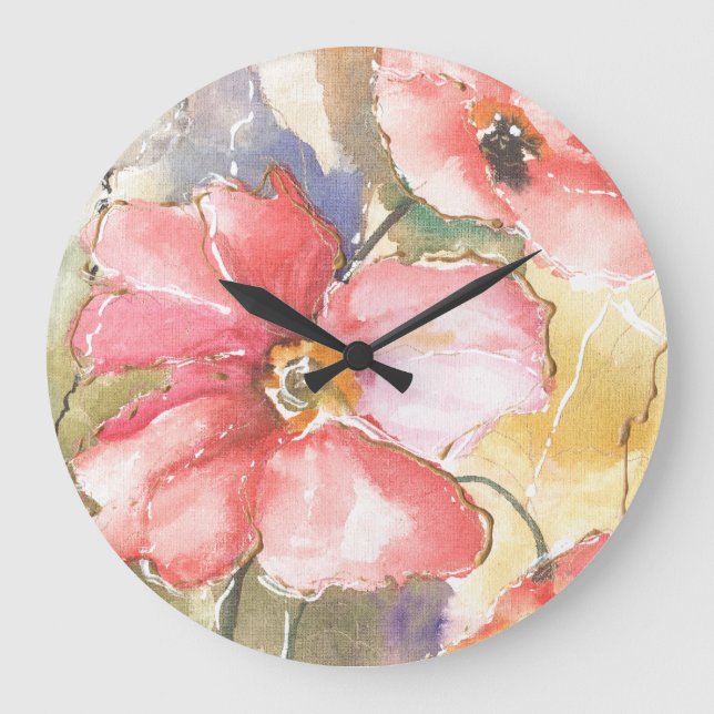 Grande Horloge Ronde Pavots mous I (Recto)