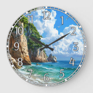 Grande Horloge Ronde Paysage balnéaire pittoresque