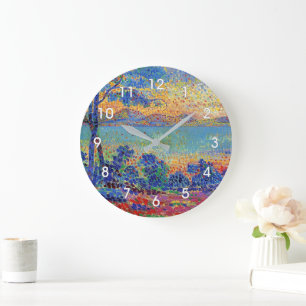 Grande Horloge Ronde Paysage de Provence par Henri-Edmond Cross