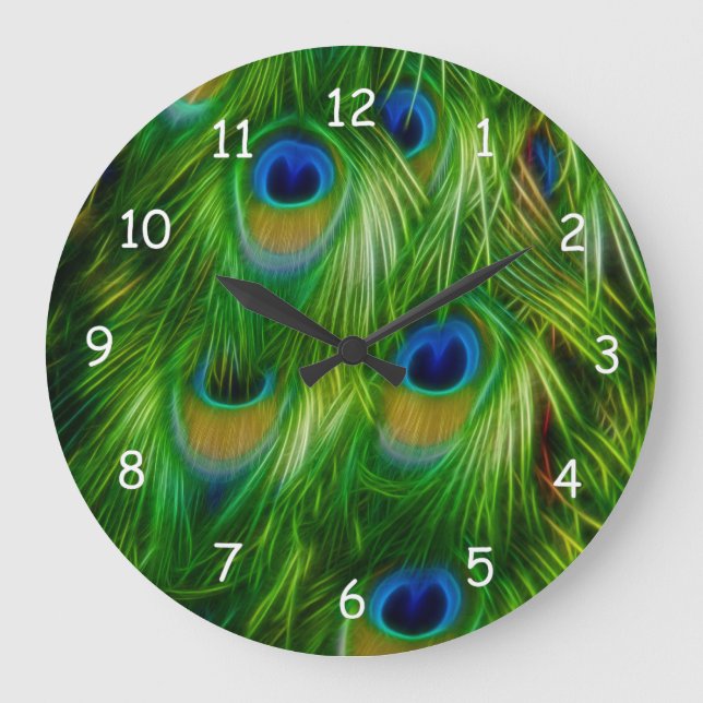 Grande Horloge Ronde Peacock feather (Recto)