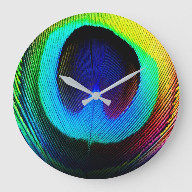 Grande Horloge Ronde Peacock Feather Clock (Recto)