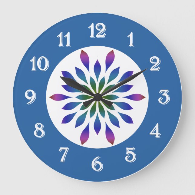 Grande Horloge Ronde Peacock Petals (Recto)