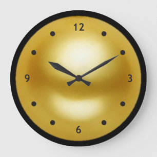 Grande Horloge Ronde Pearl d'or