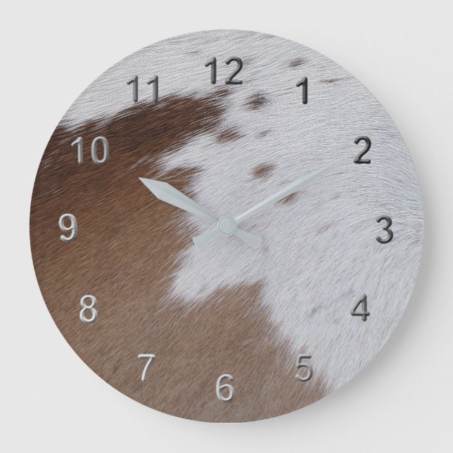 Grande Horloge Ronde Peau de vache (Recto)