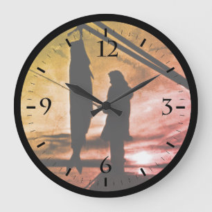 Grande Horloge Ronde Pêche en hydravion vintage USA Alaska Case-Mate i