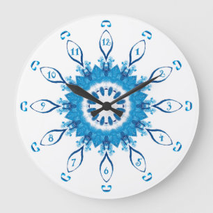 Grande Horloge Ronde Pennsylvanie bleue