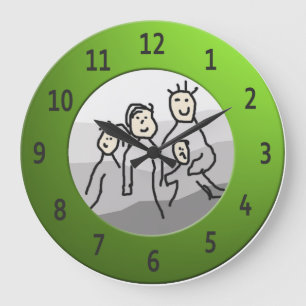 Grande Horloge Ronde Personal Round Green Framed Photo