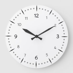Grande Horloge Ronde PERSONNALISER - Cadran de montre à points