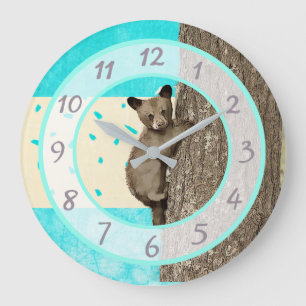 Grande Horloge Ronde Petit Bear Children