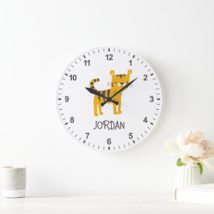 Grande Horloge Ronde Petit homme   Cravate Tiger Bow