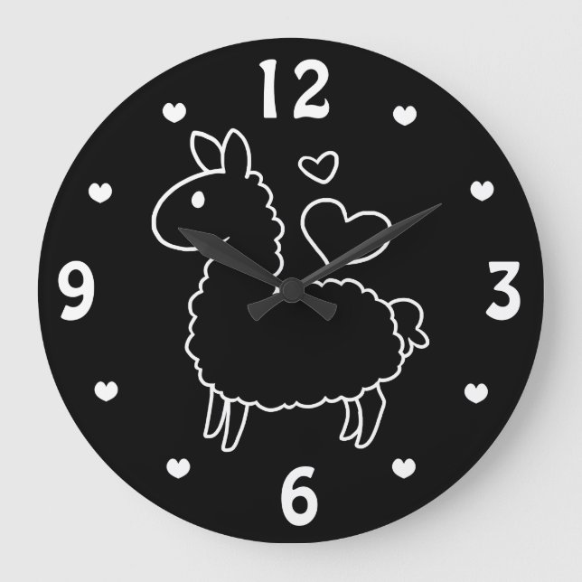 Grande Horloge Ronde Petit lama (Recto)