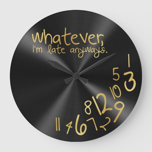Grande Horloge Ronde Peu importe (Recto)