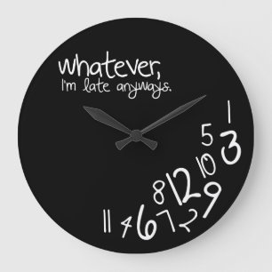 Grande Horloge Ronde peu importe