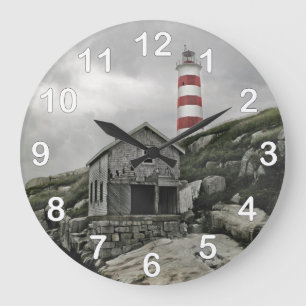 Grande Horloge Ronde Phare de Sambro, île Sambro, Nouvelle-Écosse
