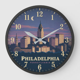 Grande Horloge Ronde Philadelphia Pennsylvania Skyline
