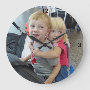Grande Horloge Ronde Photo de Custom