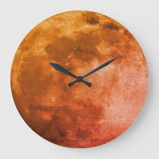 Grande Horloge Ronde Photo de pleine lune