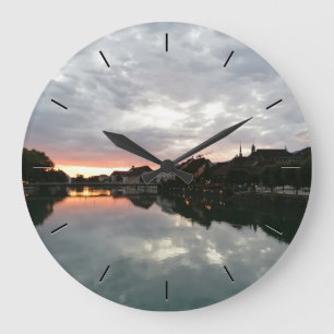 Grande Horloge Ronde Photo personnalisée
