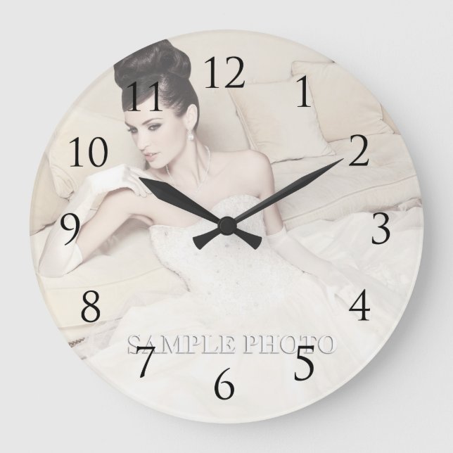 Grande Horloge Ronde Photo Wall Clock (Recto)