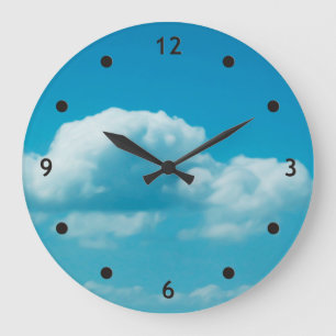 Grande Horloge Ronde Photographe - clouds in the sky + your ideas