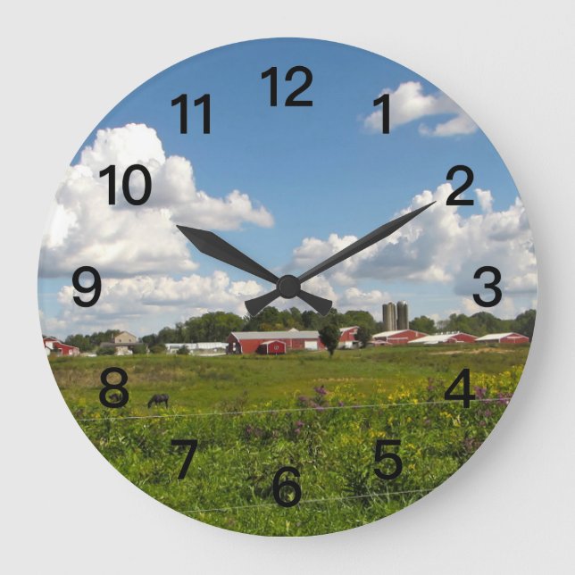 Grande Horloge Ronde Photographe rural (Recto)