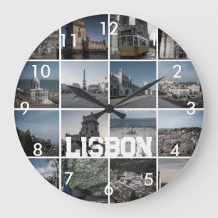 Grande Horloge Ronde Photos de Mosaic Lisbonne, Portugal