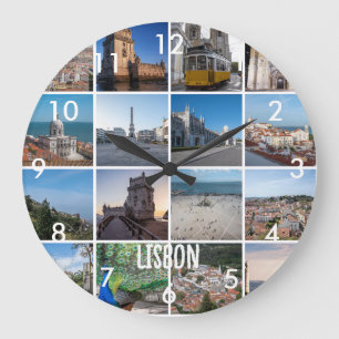 Grande Horloge Ronde Photos de Mosaic Lisbonne, Portugal
