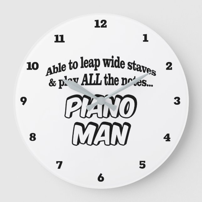Grande Horloge Ronde Piano Man (Recto)